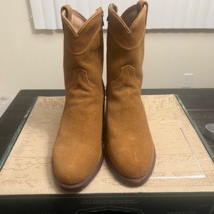 Tecovas Roy honey suede 11D gently worn